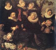 Family Portrait in a Landscape HALS, Frans